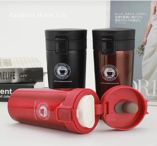 🔥 Çelik Termos Mug – 380 ml | 24 Saat Sıcak & 24 Saat Soğuk Tutma Özellikli ☕️❄️